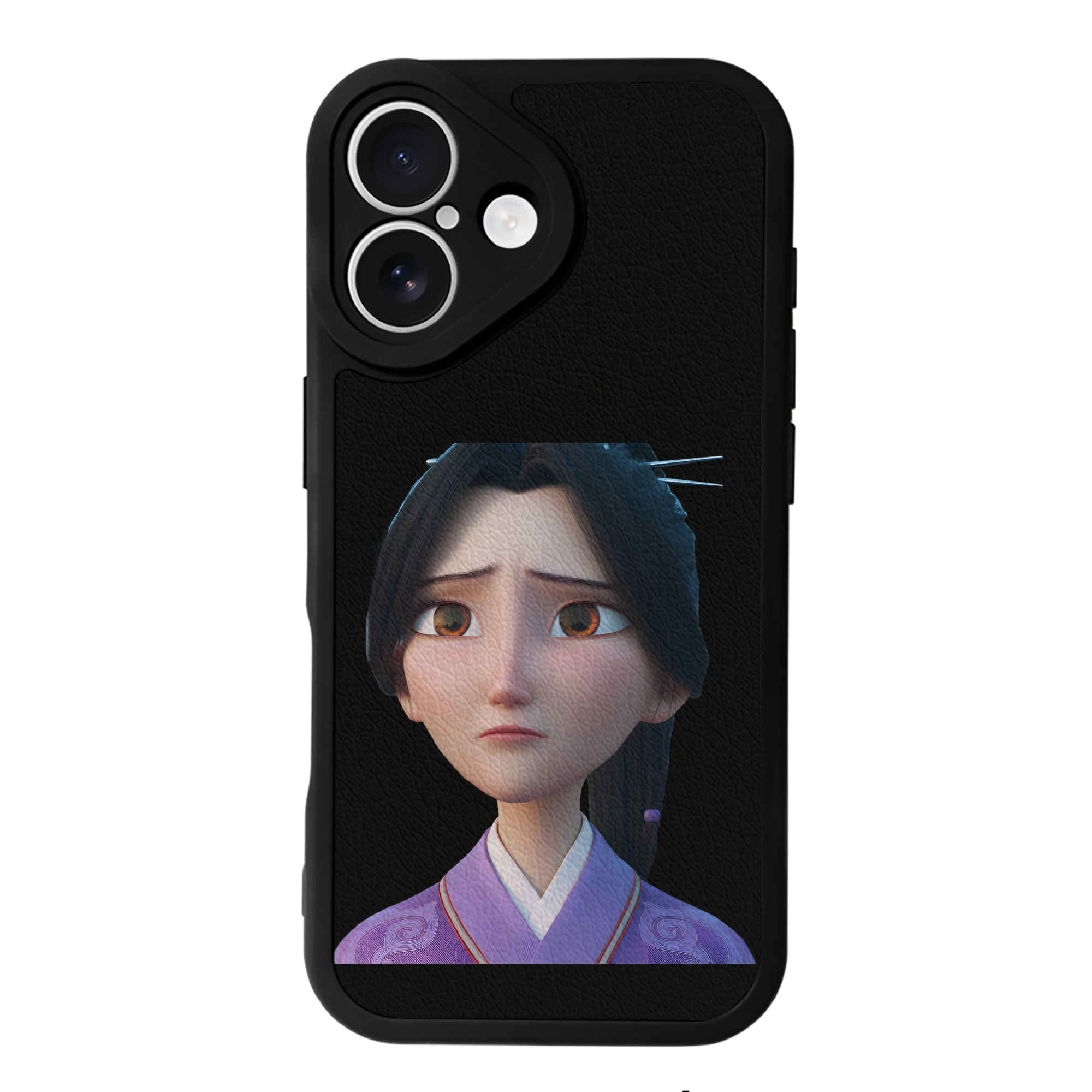 （画像用） Ne Zha 2 ナタ 魔童の大暴れ 【iPhone 16シリーズ対応】シリコンスマホケース（レザー調） 材質：シリコン